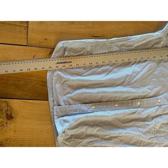 J.Crew Men's Blue & White Slim Fit Button Down shirt - Large - Picture 5 of 5